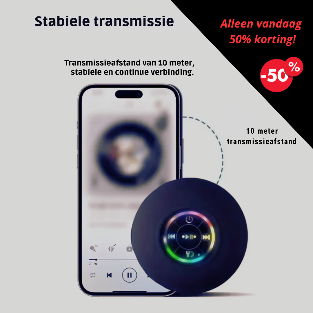 HydroBeat Pro™|Voel de beat – zelfs onder de douche