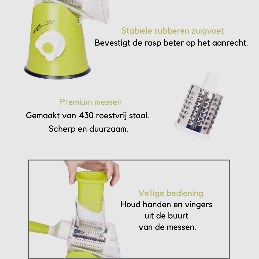 KitchenPro Multi-Grater™|Maak koken leuker, makkelijker en sneller